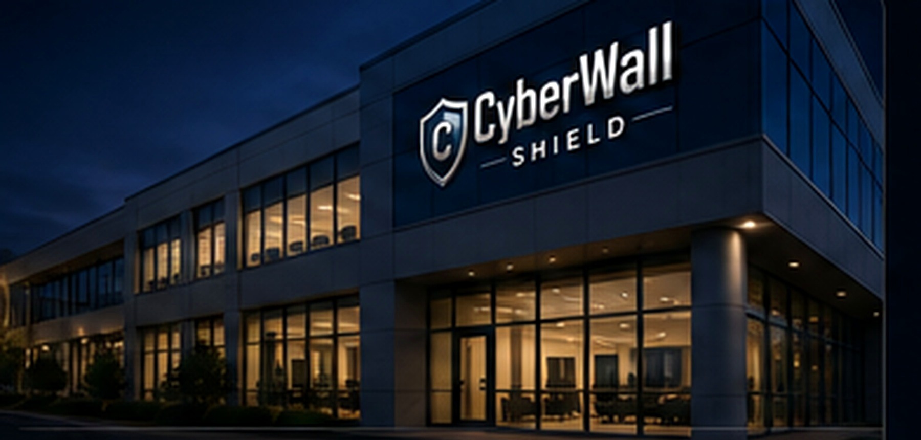 Modern CyberWall Shield business facility