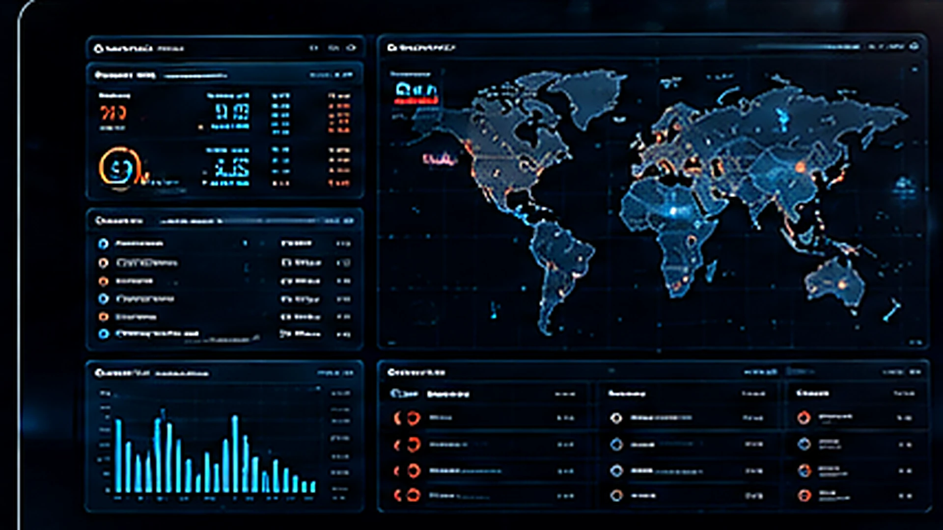 SIEM security analytics and event correlation dashboard