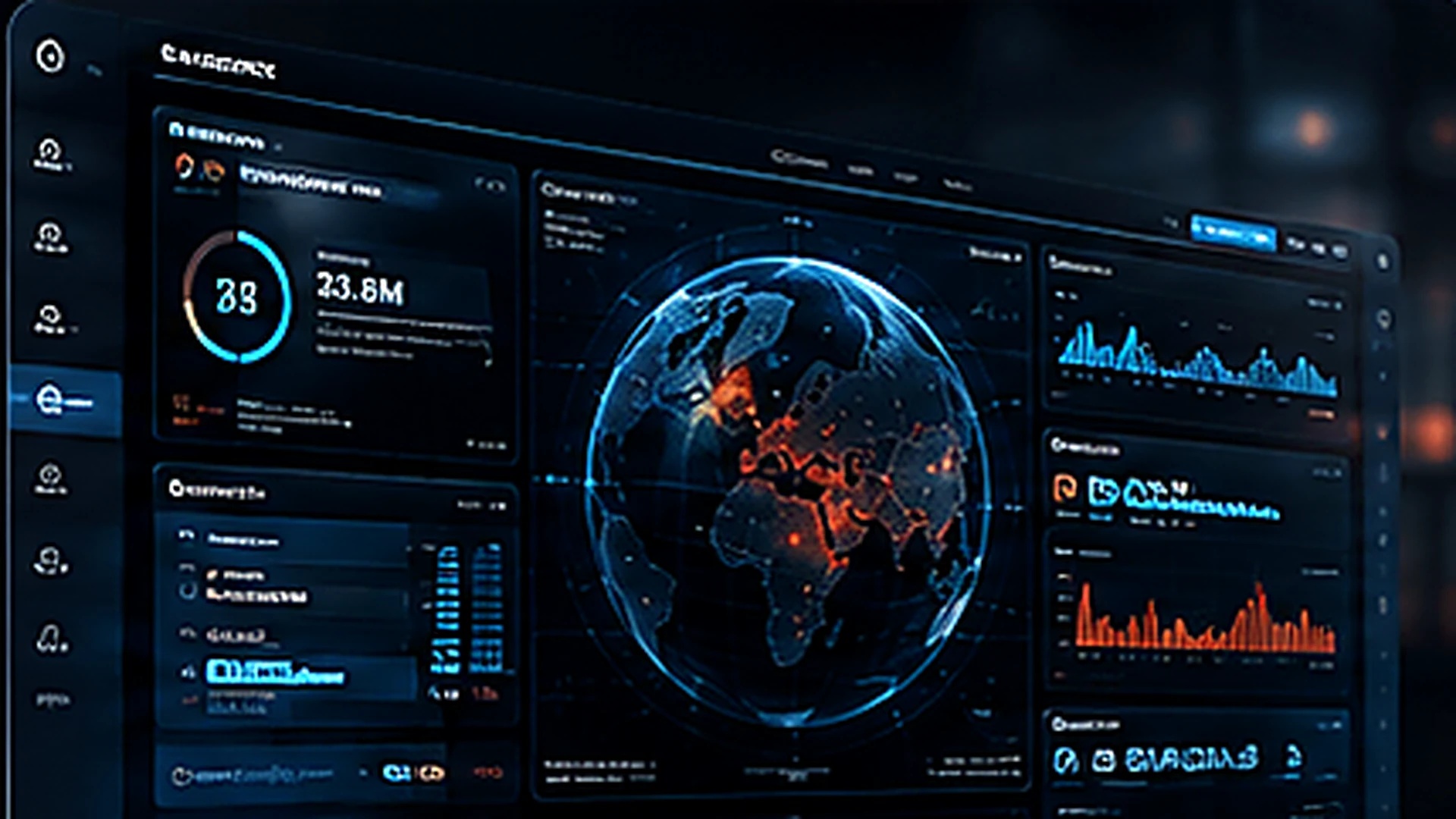 XDR threat detection dashboard with live global telemetry